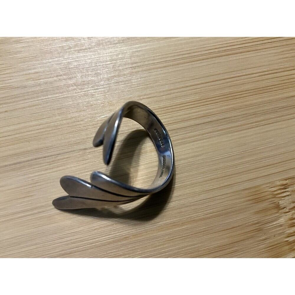 Tony Guerro Vintage Navajo Modernist Bypass Ring Size 7.5 925